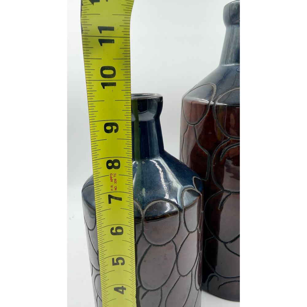 2 Ceramic Vase, 13 & 9 Inch Modern Home Decoration Porcelain Vase Home Decor - Picture 3 of 4